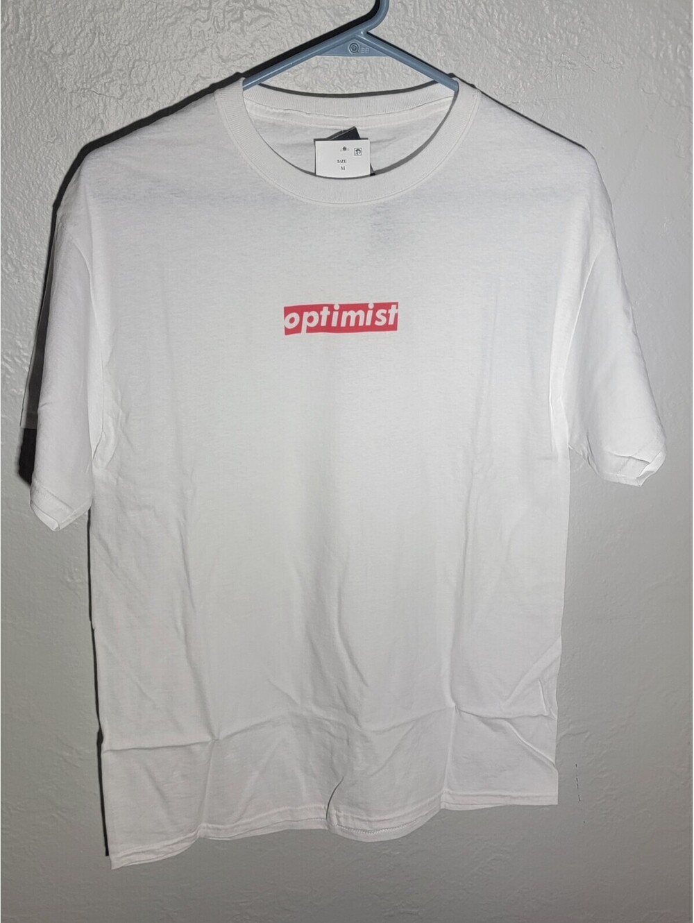 Optimist T-shirt Funny Happy Optimist Shirt Positive Tee Shirt Size M